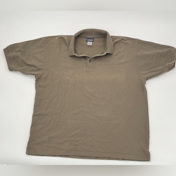 Patagonia Other - Patagonia Classic Organic Cotton Brown Polo Shirt- Size Large